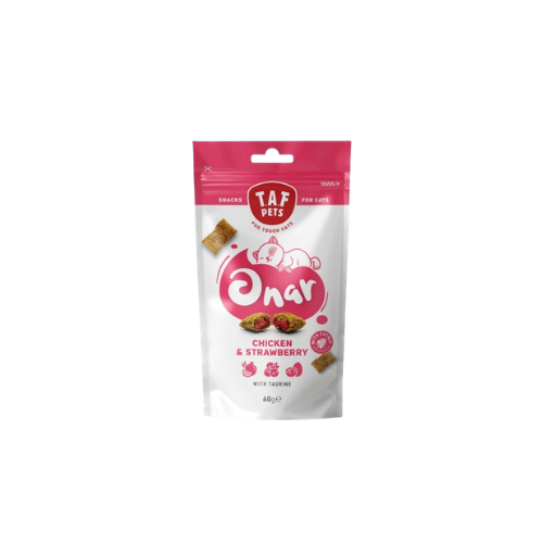 T.A.F Pets ONAR Cat Snacks Chicken & Strawberry 60G