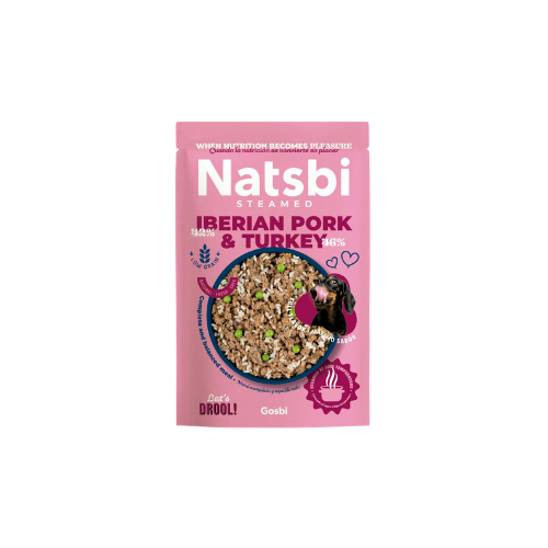 Natsbi Dog Steamed Iberian Pork & Turkey 500g