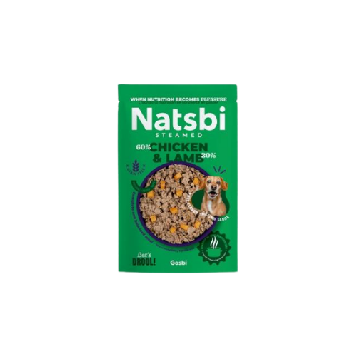 Natsbi Dog Steamed Chicken & Lamb 400g