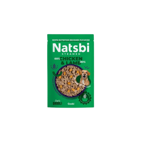 Natsbi Dog Steamed Chicken & Lamb 200g