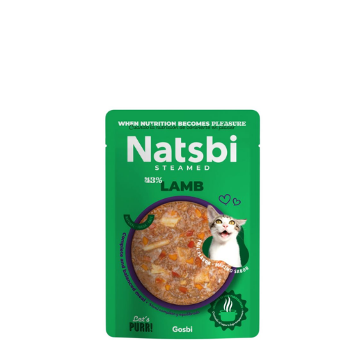 Natsbi Cat Steamed 43%  Lamb 80g