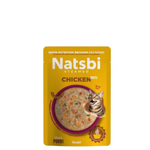 Natsbi Cat Steamed  52% Chicken 80g