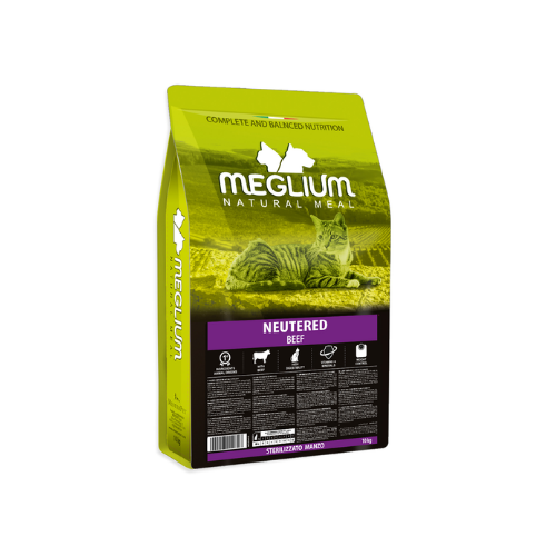 MEGLIUM CAT ADULT STERILIZED BEEF 1.5KG