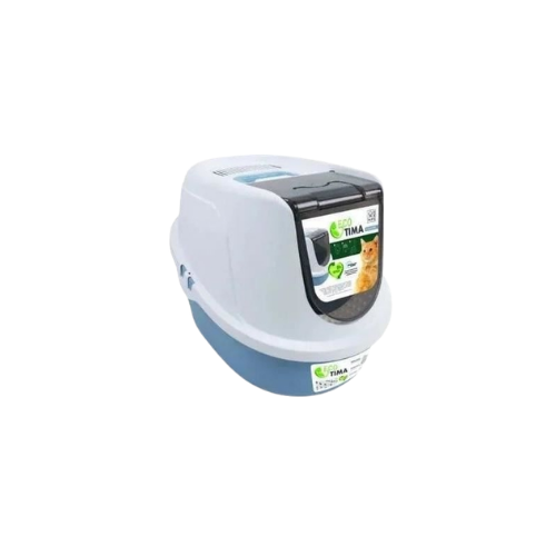 M Pets Eco Tima Cat Litter Box Ocean Blue M 52.3x39.7cm