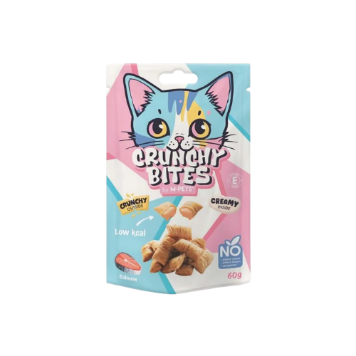 M-Pets Crunchy Bites Salmon Cat Treats - 60g