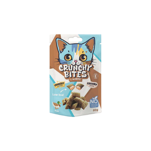 M-Pets Crunchy Bites Duck Cat Treats - 60g