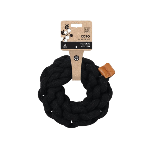 M-Pets COTO Black Ring Eco-Friendly Dog Toy