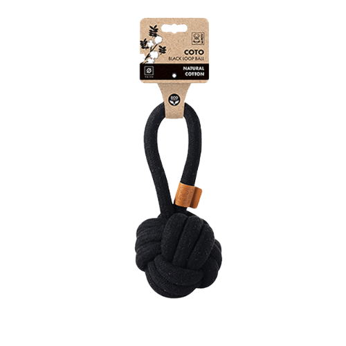 M-Pets Coto Black Loop Ball - Large