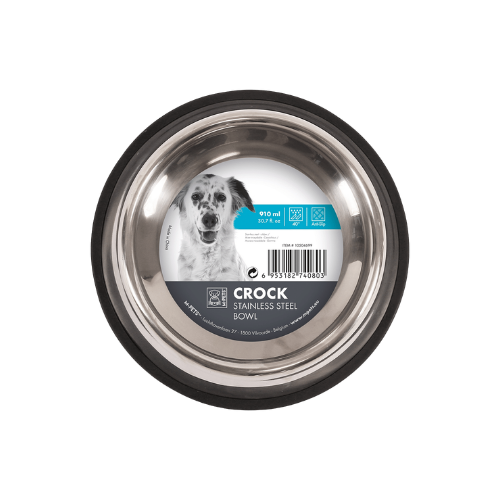 M Pet Crock Stainless Steel Bowl 910ML