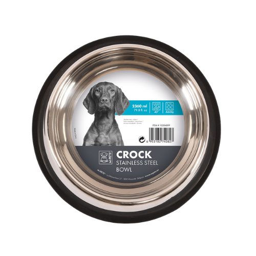 M Pet Crock Stainless Steel Bowl 2360ML