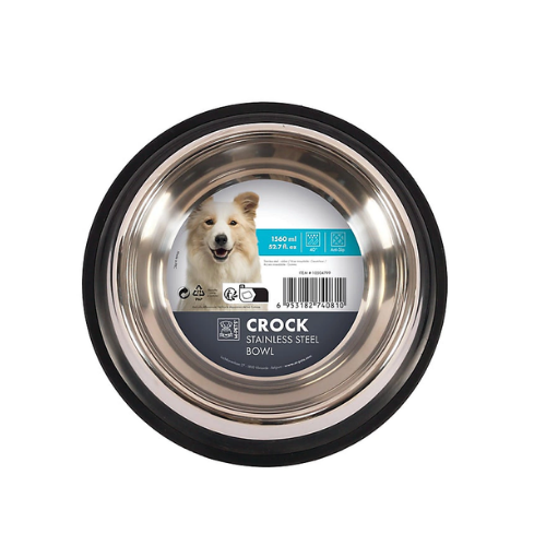 M Pet Crock Stainless Steel Bowl 1560ML