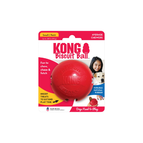KONG BISCUIT BALL SMALL RED 7CM