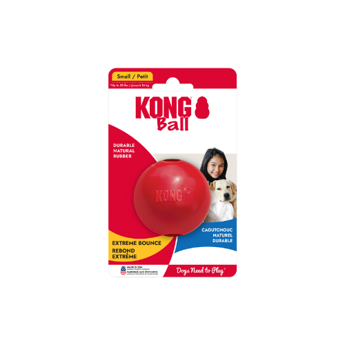 KONG BALL SMALL 10.2X6.4CM RED