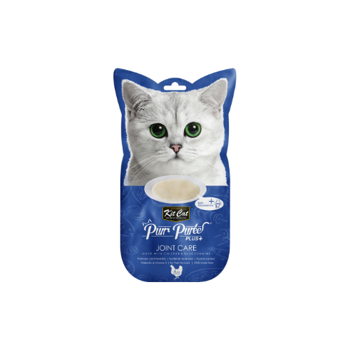 KITCAT PURR PUREE PLUS JOINT CARE 4X15G