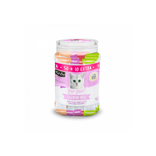 KITCAT PURE PUREE SALMON MIX 50+10 SACHETS