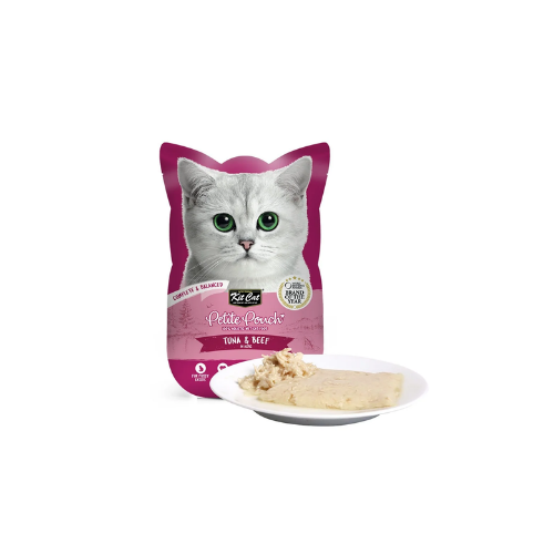 KITCAT PETITE POUCH 70G-TUNA&BEEF