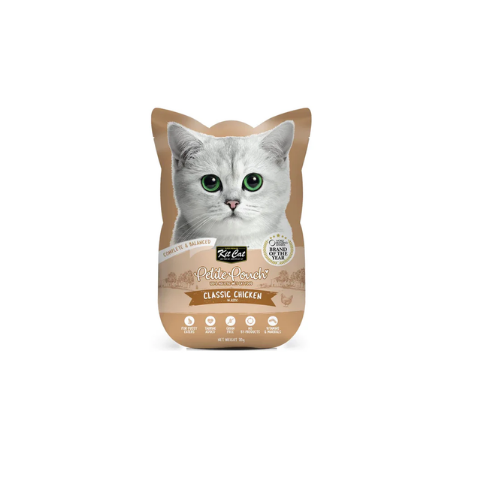 KITCAT PETITE POUCH 70G-CLASSIC CHICKEN
