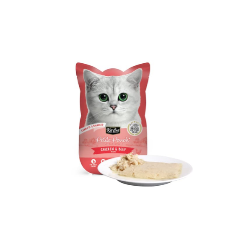KITCAT PETITE POUCH 70G-CHICKEN&BEEF