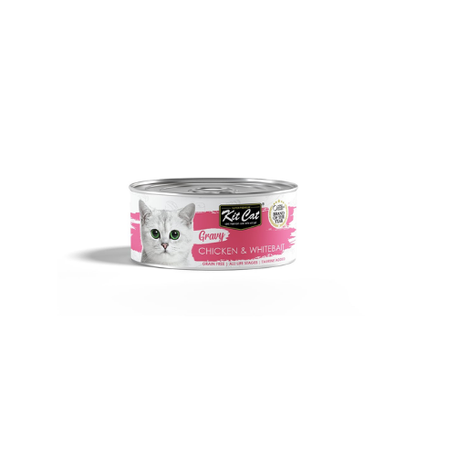 KITCAT GRAVY SERIES CHICKEN&WHITEBAIT 70G