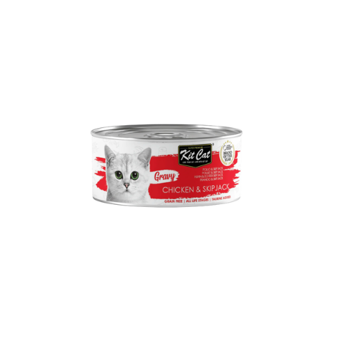 KITCAT GRAVY SERIES CHICKEN&SKIPJACK 70G