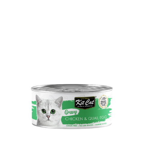 KITCAT GRAVY SERIES CHICKEN&QUAIL EGG 70G