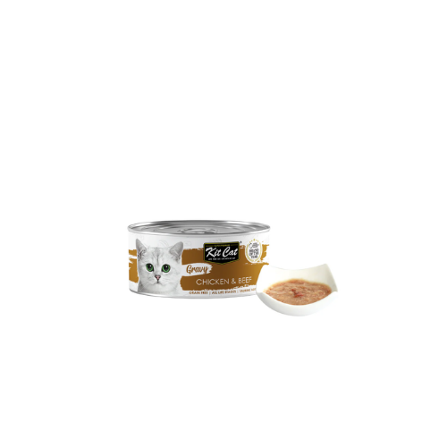 KITCAT GRAVY CHICKEN & BEEF 70G