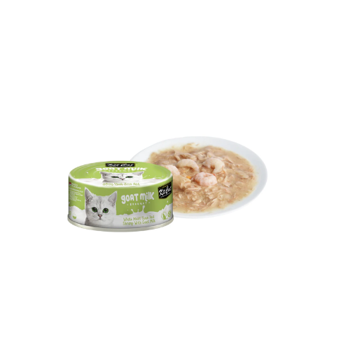 KITCAT GOAT MILK GOURMET TUNA & SHRIMP 70G