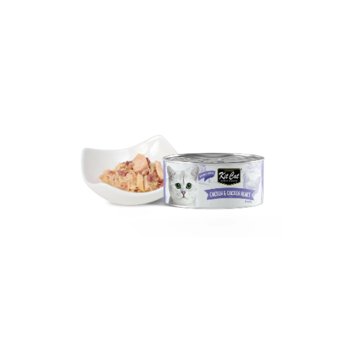 KITCAT DEBONED CHICKEN & CHICKEN HEART TOPPERS 80G