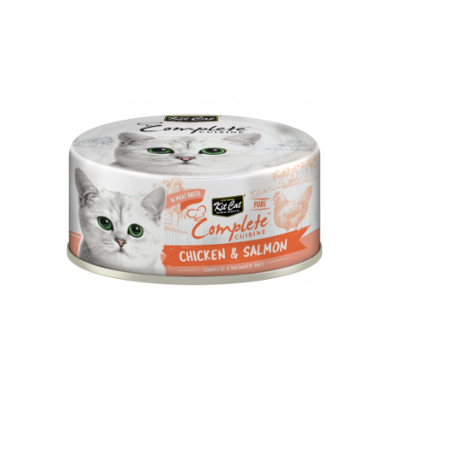 KITCAT COMPLETE CUISINE CHICKEN & SALMON 70G