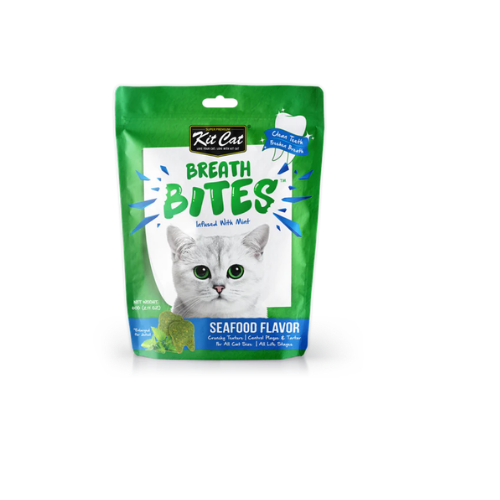KITCAT BREATH BITES SEAFOOD FLAVOR 60G