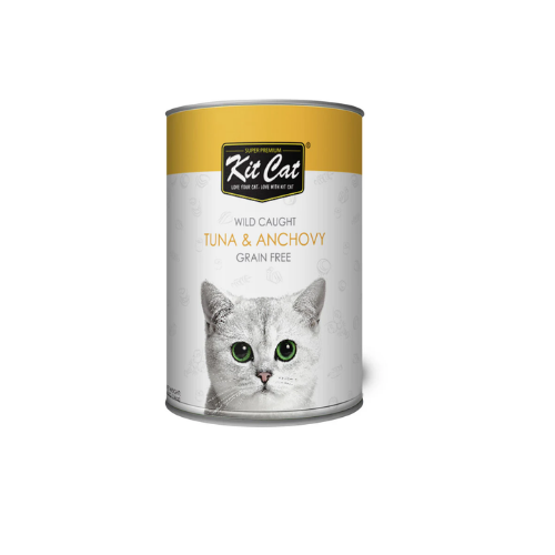 KITCAT ATLANTIC TUNA & WHOLE ANCHOVY 400G