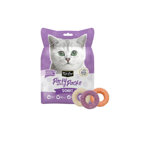KIT CAT PARTY PACKS DONUT FREEZE DRIED TREAT 30G