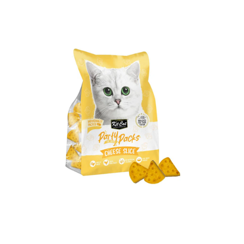 KIT CAT PARTY PACKS CHEESE SLICE FREEZE DRIED TREAT 30G