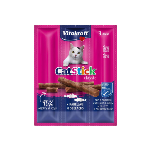 VITAKRAFT CAT STICK MINI COD & COALFISH 18G