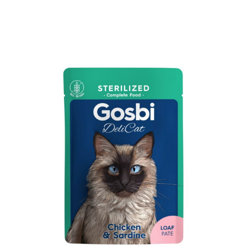 Gosbi  Delicat Adult Sterilized Chicken & Sardine Loaf 70g