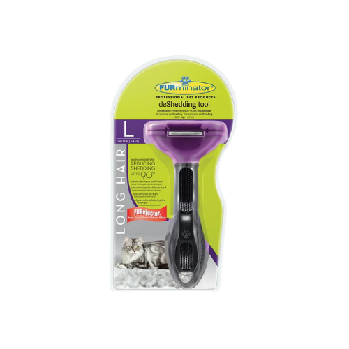 FURminator Deshedding Tool For Long Hair Cat - Large