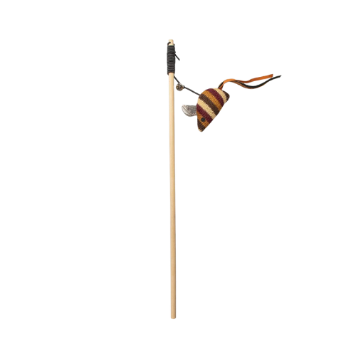 DUVO PLUS PLAYING ROD KNITTED MOUSE