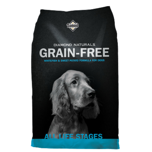 Diamond Naturals Grain-Free All Life Stages Whitefish & Sweet Potato Dog Food - 12.7Kg