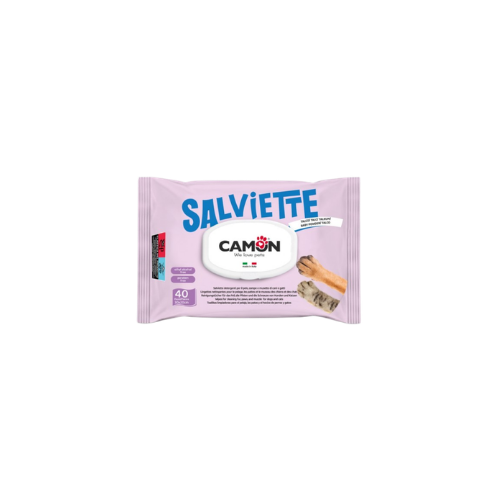 Camon Salviette Cleaning Wipes Baby Pouder/Talco Fragrance - 40PCS